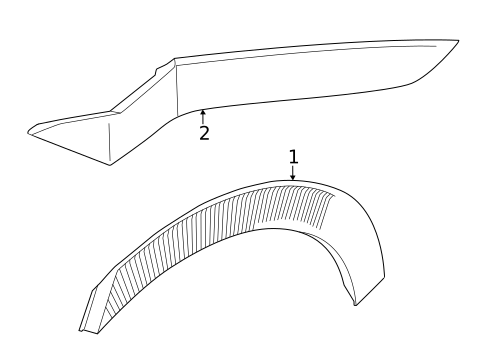 Exterior Trim - Quarter Panel for 2023 Kia EV6 #0