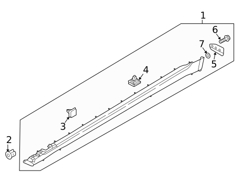 Exterior Trim - Pillars for 2015 Hyundai Genesis #0