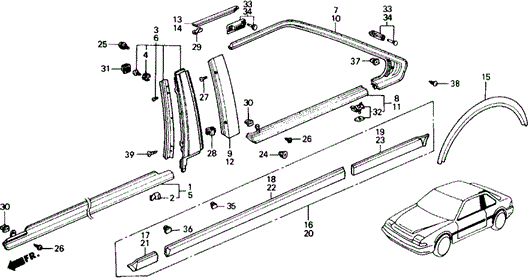 Side Protector for 1988 Honda Accord #0