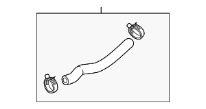 25414J5100 - : Upper Hose for Kia: Stinger Image