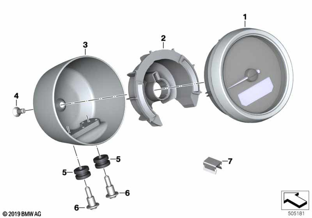 62111691262 - Instruments: Revolution Counter -  for BMW-Motorrad Image