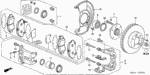 1463S87A00 - Chassis: CALIPER SET, FR. for Acura Image