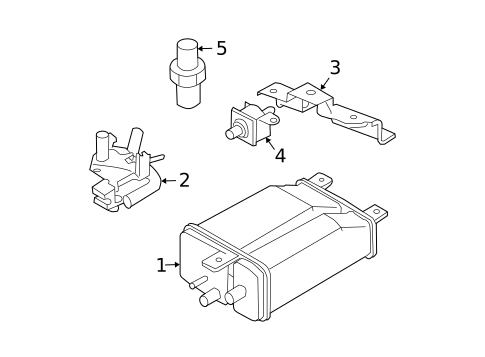 Emission System for 2003 Subaru Forester #0