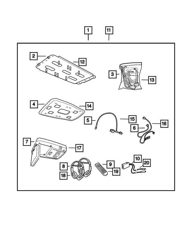 68002657AB - Mopar Accessories - Component Parts: Mounting Bracket for Mopar Image