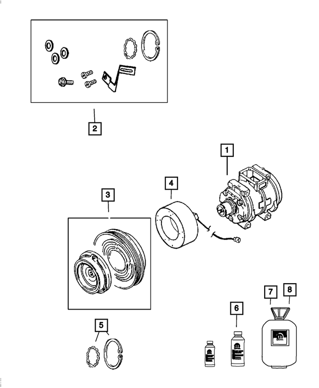 68224150AB - Air Conditioners and Heaters: Compressor Lubricant for Mopar Image