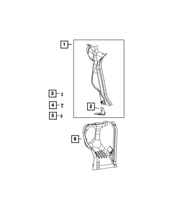 68645927AA - Body Sheet Metal Except Doors: Liftgate Opening Trough, Right for Mopar Image