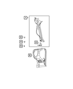 68645928AA - Body Sheet Metal Except Doors: Liftgate Opening Trough, Left for Mopar Image