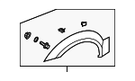877103E500 - Body: Wheel Flare for Kia: Sorento Image