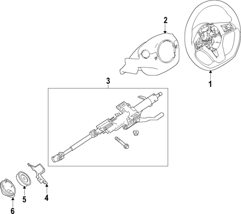 Steering Column for 2020 Nissan Altima #0
