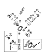 6036150AA - Front Suspension &amp; Drive: Hex Nut for Mopar Image