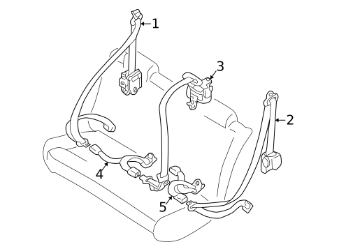 Seat Belt for 1999 Mazda 626 #1