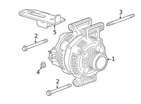 Alternator for 2015 Cadillac ATS #0