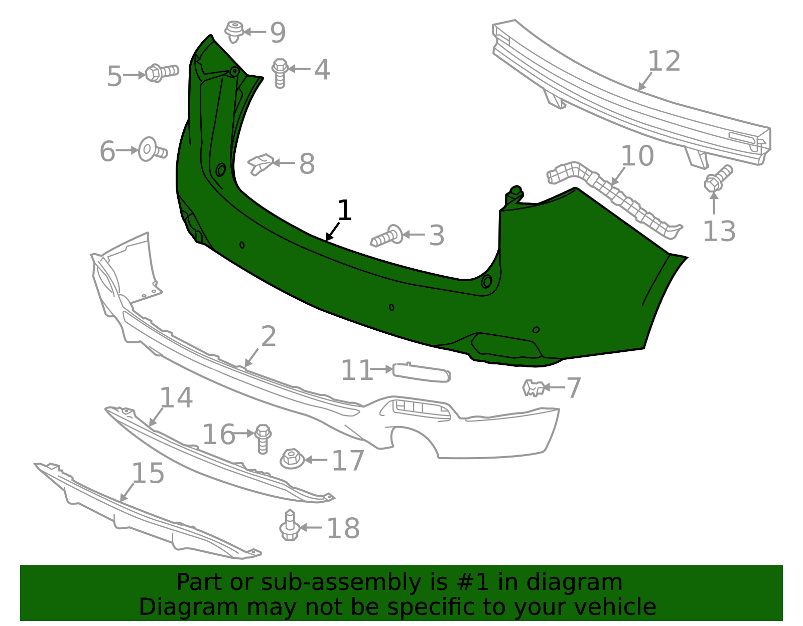 パーツ 6770di2 2022-2025 Acura RDX Bumper Cover 04711-TJB-A20ZZ | OEM Parts Online