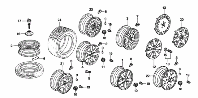 Wheel Disk (KA/KL) for 2006 Honda Accord #0