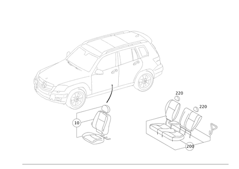 Seat Covers for 2010 Mercedes-Benz GLK350 #0