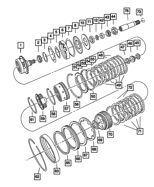 5102529AF - Automatic Transaxle 4 Speed: Low And Reverse Clutch Piston for Mopar Image
