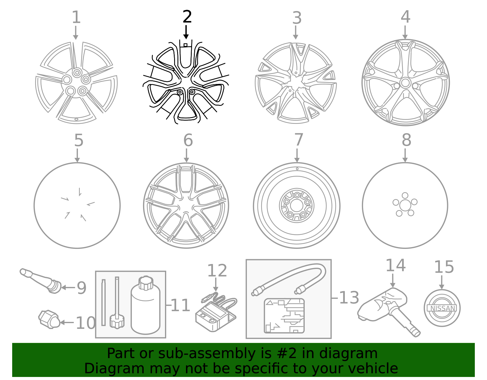 Wheel, Alloy | Official Nissan Parts Store