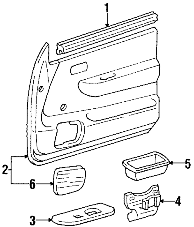 6761034010B0 - Body: Door Trim for Toyota Image