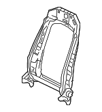 3QF881046E - Body: Seat Back Frame for Volkswagen: Atlas, Atlas Cross Sport, Tiguan Image