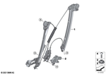 51335A0DAA7 - : Window Lifter Without Motor, Front Left for BMW Image