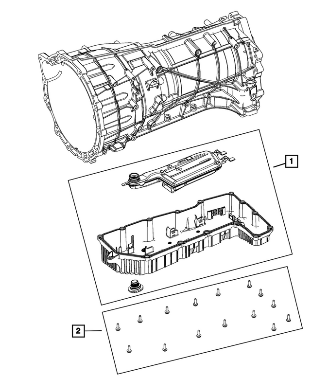 68661728AC - Transmission: Transmission Oil Pan for Mopar Image