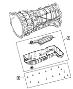 68661728AC - Transmission: Transmission Oil Pan for Mopar Image