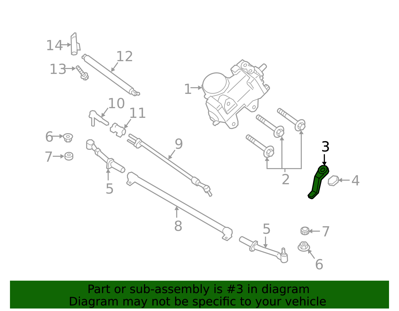 PC3Z-3590-C - High-Quality Pitman Arm for AutoNation Parts