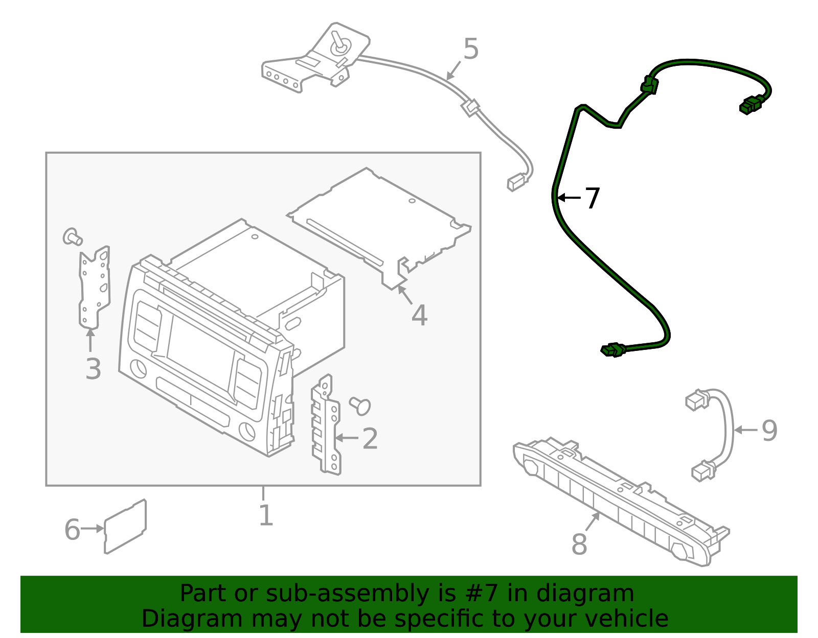 2019-2021 Kia Sedona Cable 96595-A9100 | OEM Parts Online