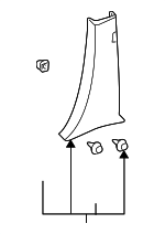 6241408030B0 - Body: Center Pillar Trim for Toyota: Sienna Image