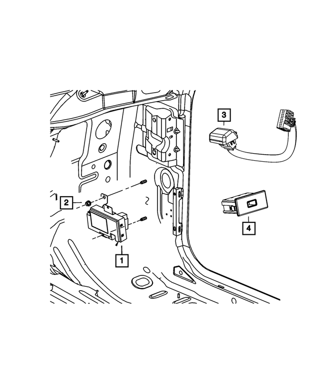 68144781AA - Electrical: Charging Port Usb for Mopar Image image