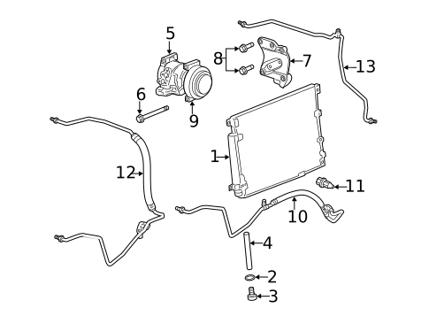 A/C Clutch & Compressor for 2012 Cadillac CTS #0