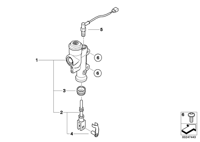61327708268 - : Rear Stop Light Switch    for BMW-Motorrad Image