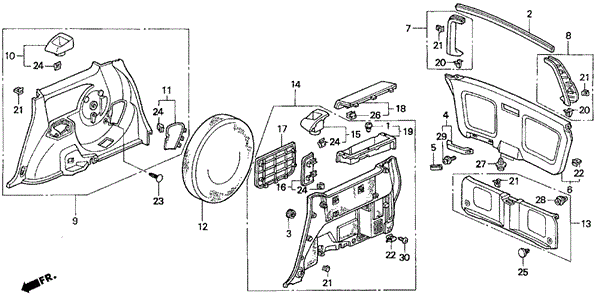 Side Lining for 1998 Honda Odyssey #0