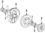 MB349349 - Suspension: Front Hub for Dodge: Colt Image