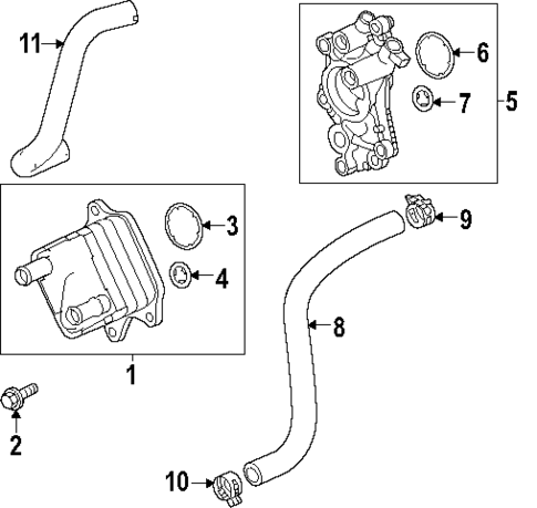 Trans Oil Cooler for 2023 Acura MDX #1