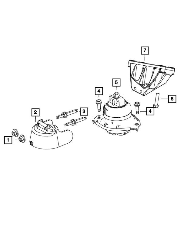 6102019 - Engine: Hex Head Bolt And Washer for Mopar Image image