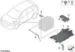 61219312294 - Vehicle Electrical System: Battery Clamp Rail for BMW Image