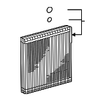 8850110180 - HVAC: Evaporator Core for Toyota: Corolla, Prius, Prius Prime Image