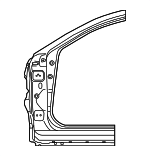 61101WB002 - Body: Hinge Pillar for Toyota: Yaris Image