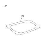 68092699AA - Glass: Quarter Window Glass, Left for Dodge: Durango Image