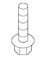 9CF600516B - Body: Bumper Splash Shield Screw for Mazda Image