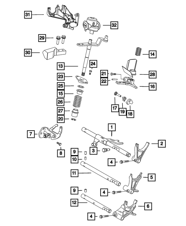 68710790AA - C510; 5-Speed; Manual Transaxle: Shift Lever Cam for Mopar Image