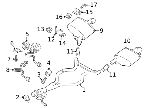 Exhaust Components for 2019 Land Rover Range Rover Sport #1
