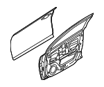 76003J0010 - Body: Door Shell for Hyundai: Accent Image
