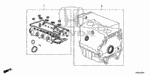 6110R44A00 - Engine: GASKET KIT, CYLINDER HEAD for Honda Image