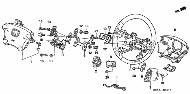 Steering Wheel (SRS) for 2006 Honda CR-V #0
