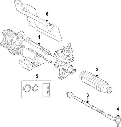 Steering Gear & Linkage for 2015 Volkswagen Golf #6