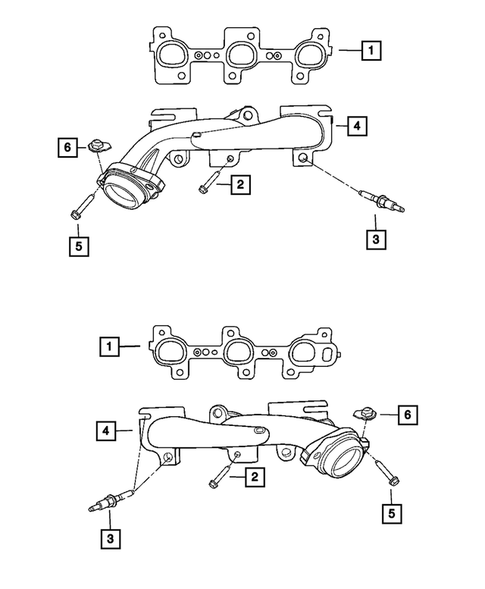 Manifolds and Vacuum Fittings for 2008 Jeep Liberty #0