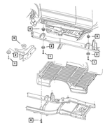 55362894AA - Frames and Bumpers: Cab Underbody Rebound Isolator for Mopar Image