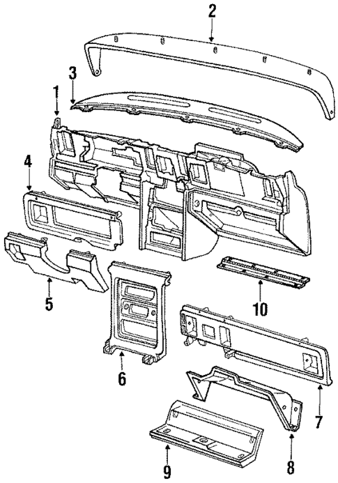 Instrument Panel for 1984 Mercury Cougar #0